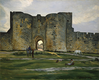 Porte de la Reine at Aigues-Mortes Frederic Bazille